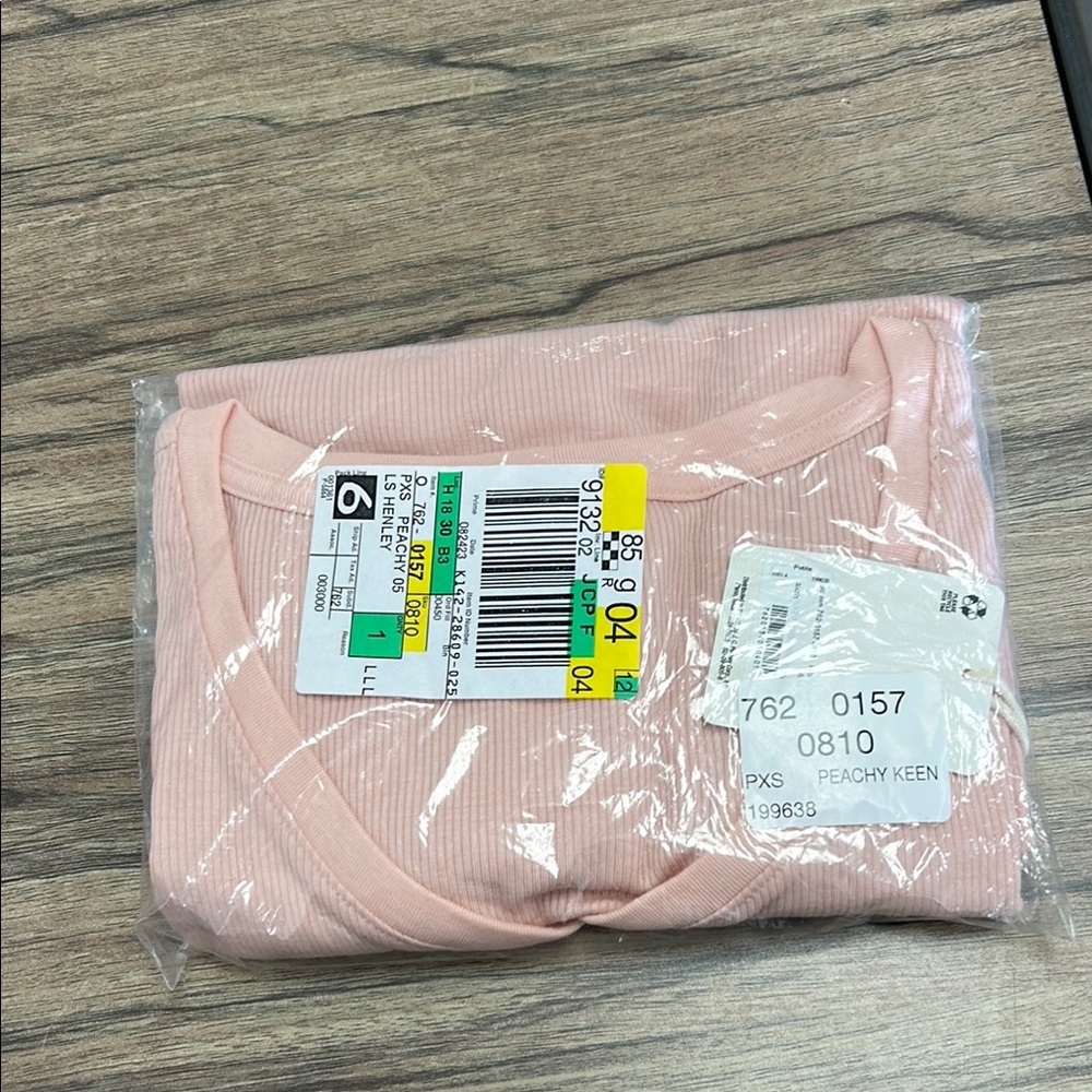 a.n.a. Women's Long Sleeve Tee - Peach